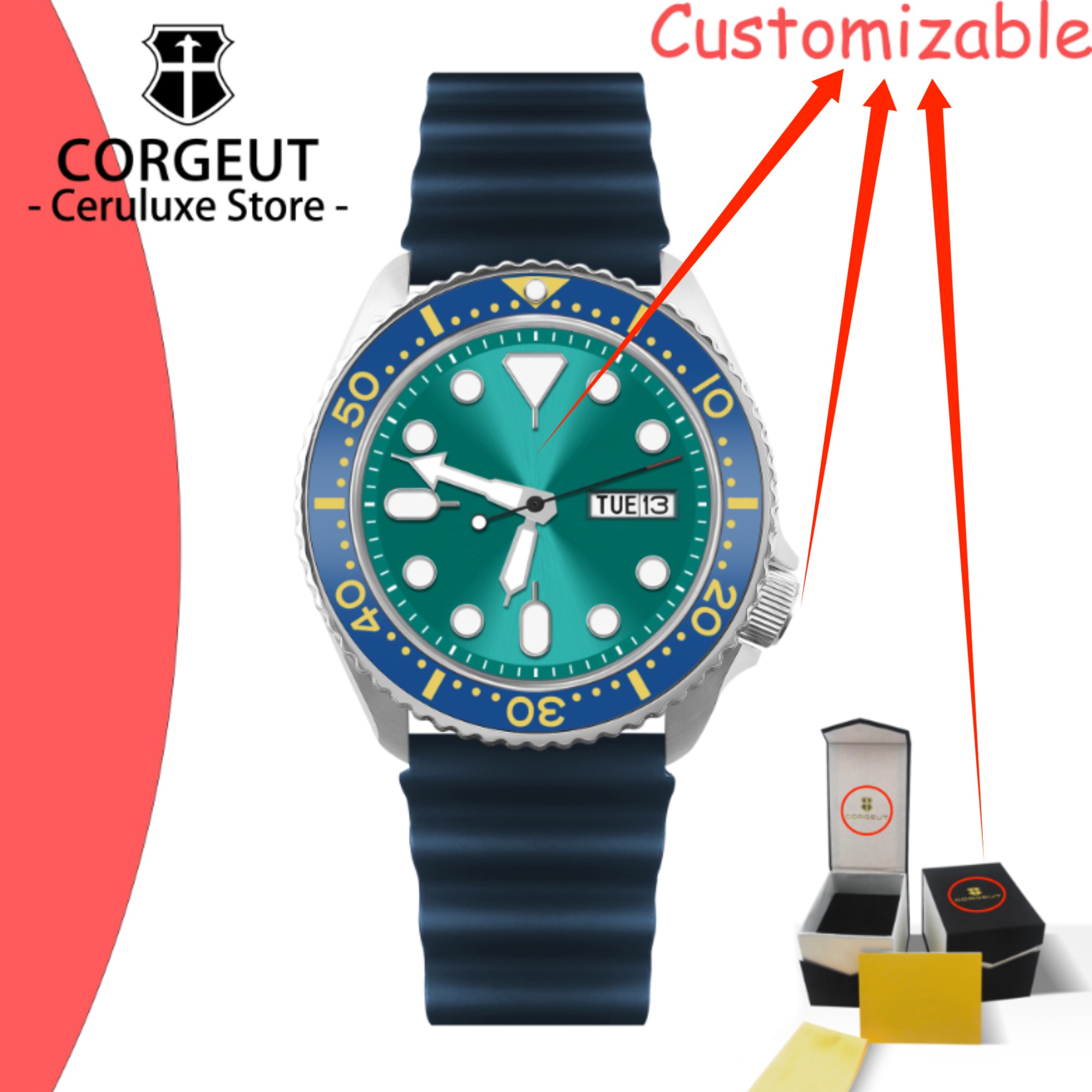 Luxury Watch Vintage - Мужские механические часы для дайвинга с
