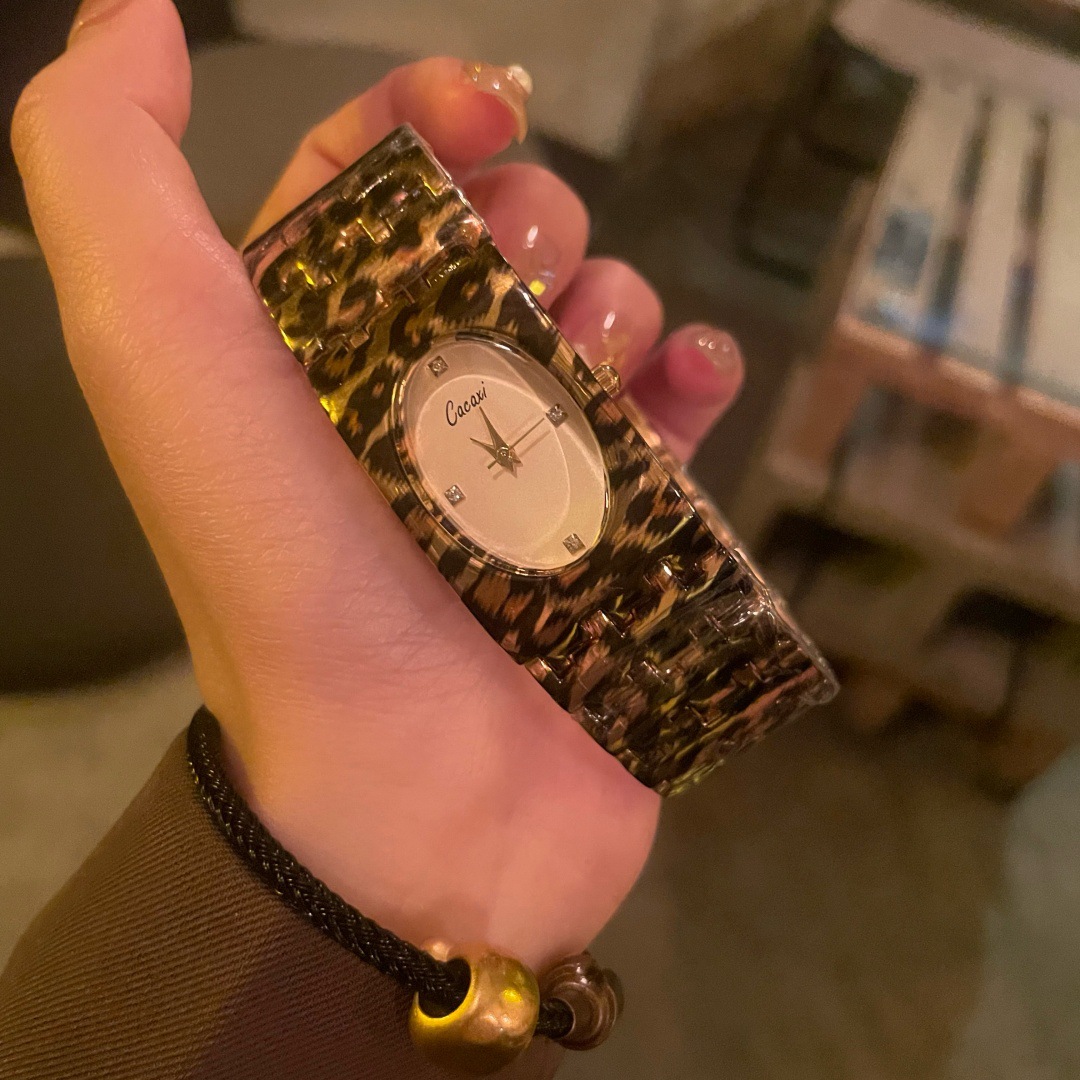 Luxury Watch Cartier - НОВЫЕ женские часы с леопардовым принтом,