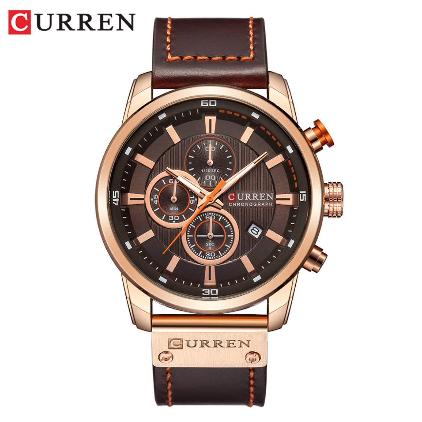 Luxury Quartz Watch Brands - Мужские кварцевые часы CURREN Fashion Date,