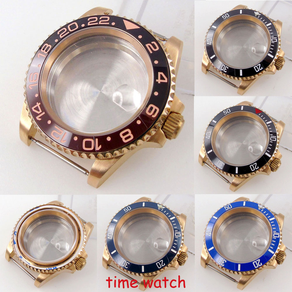 Bronze Case Watch - 40 мм CUSN8 твердый бронзовый дайверский