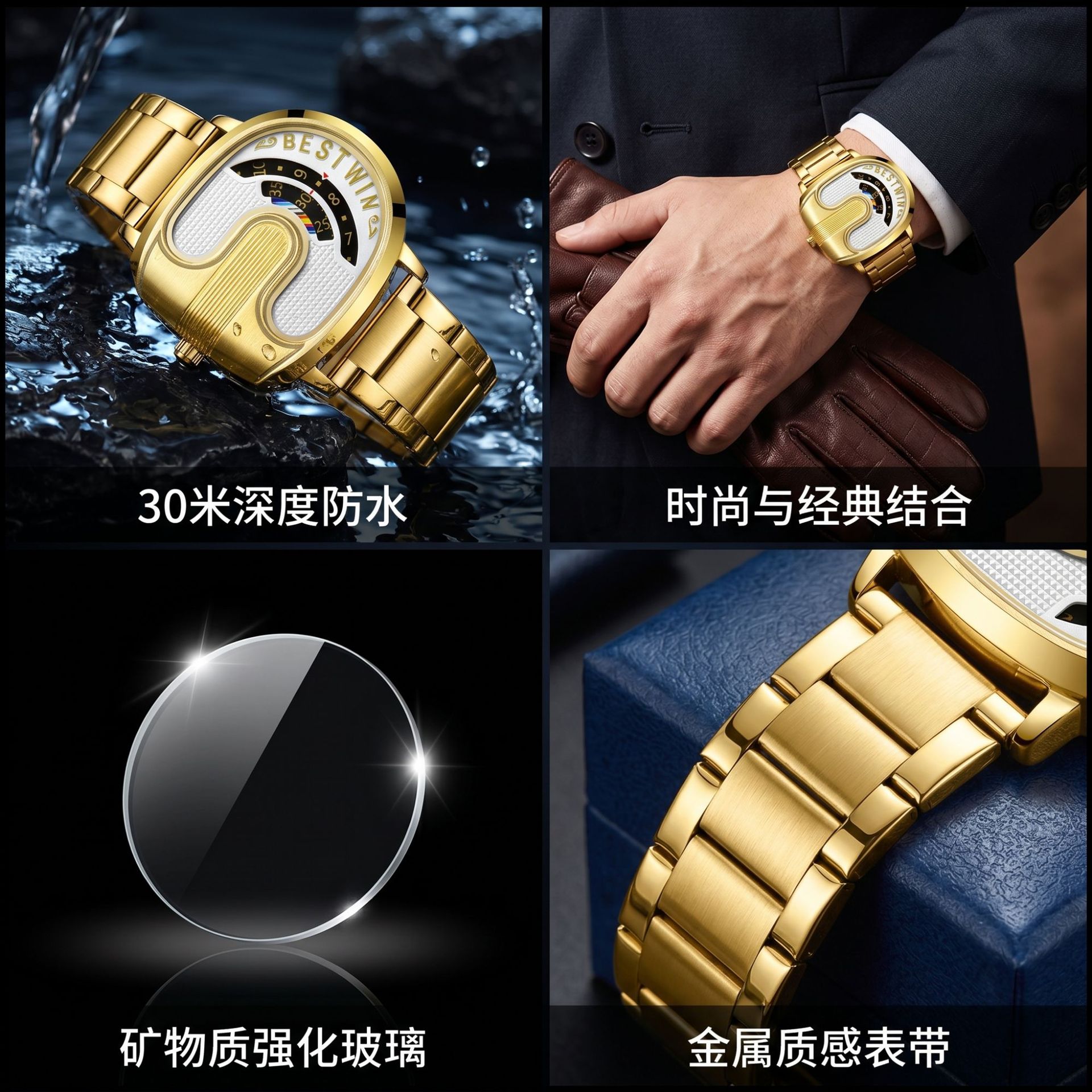 Роскошные мужские часы Gold To – обзор и цена Luxury Quartz Watch Brands