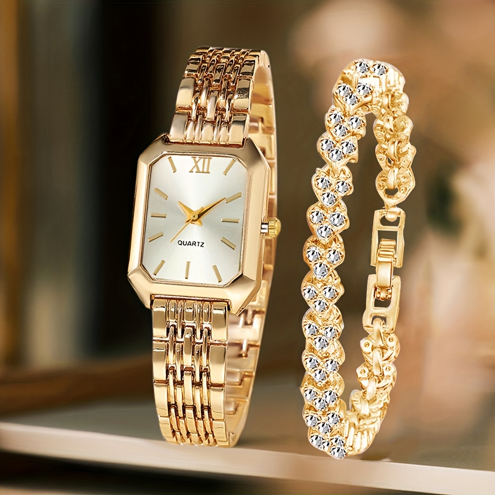 2 шт. Модные прямоугольные жен – обзор и цена Luxury Watch Cartier