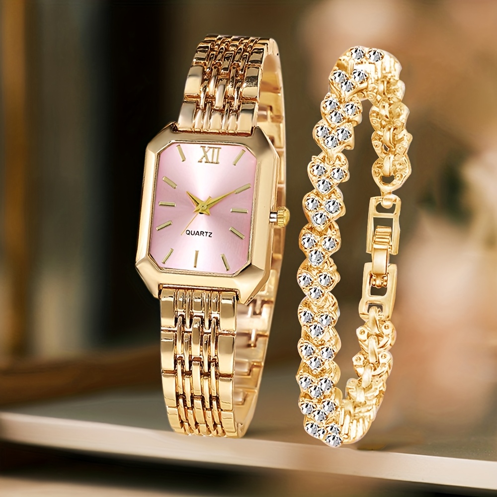 2 шт. Модные прямоугольные жен – обзор и цена Luxury Watch Cartier