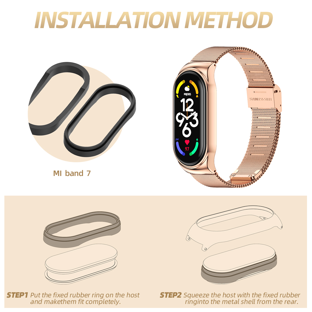 Ремешок для Mi Band 11 10 9, 8 – обзор и цена Xiaomi Luxury Watch