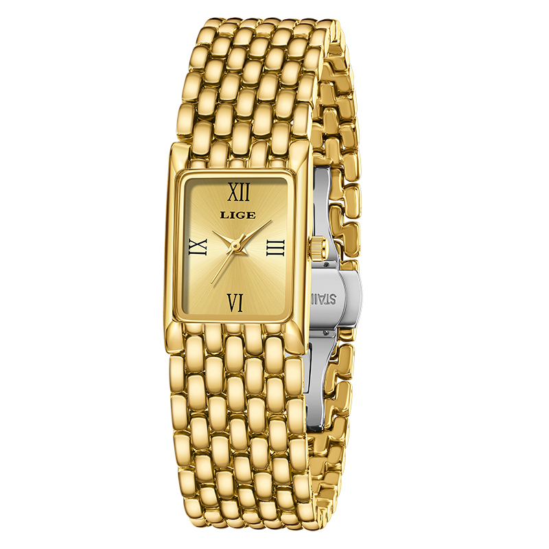 LIGE Роскошные квадратные женс – обзор и цена Luxury Watch Cartier
