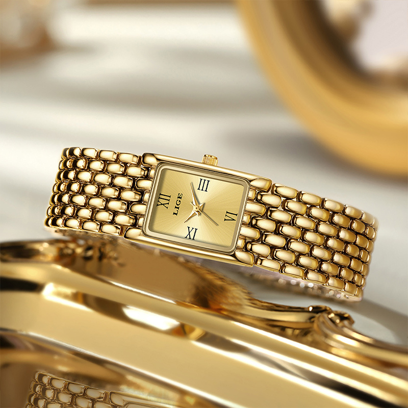 LIGE Роскошные квадратные женс – обзор и цена Luxury Watch Cartier