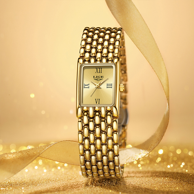LIGE Роскошные квадратные женс – обзор и цена Luxury Watch Cartier