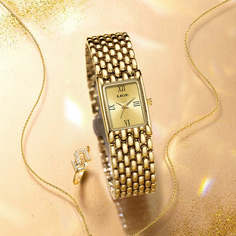 LIGE Роскошные квадратные женс – обзор и цена Luxury Watch Cartier